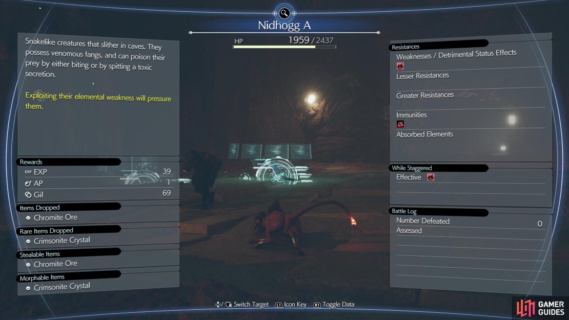 To get more than a dozen scans you&rsquo;ll need to advance the story - four more enemies can be found in the Cave of the Gi.