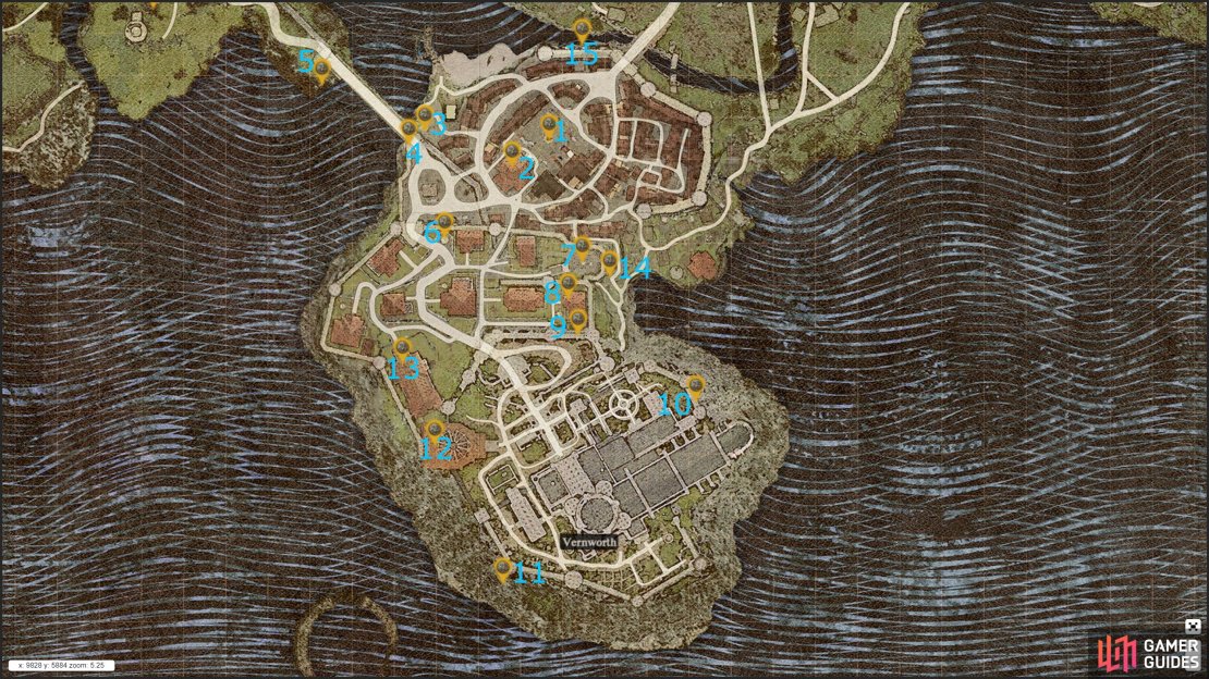 Here are all the Seeker&rsquo;s Token locations in Vernworth city.