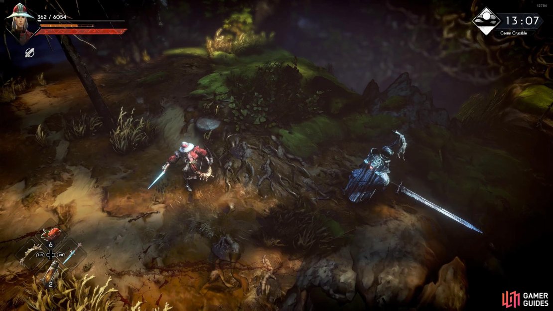 The Great Sword Knight is capable of quick multi-hit combos as well as a charging stab attack.