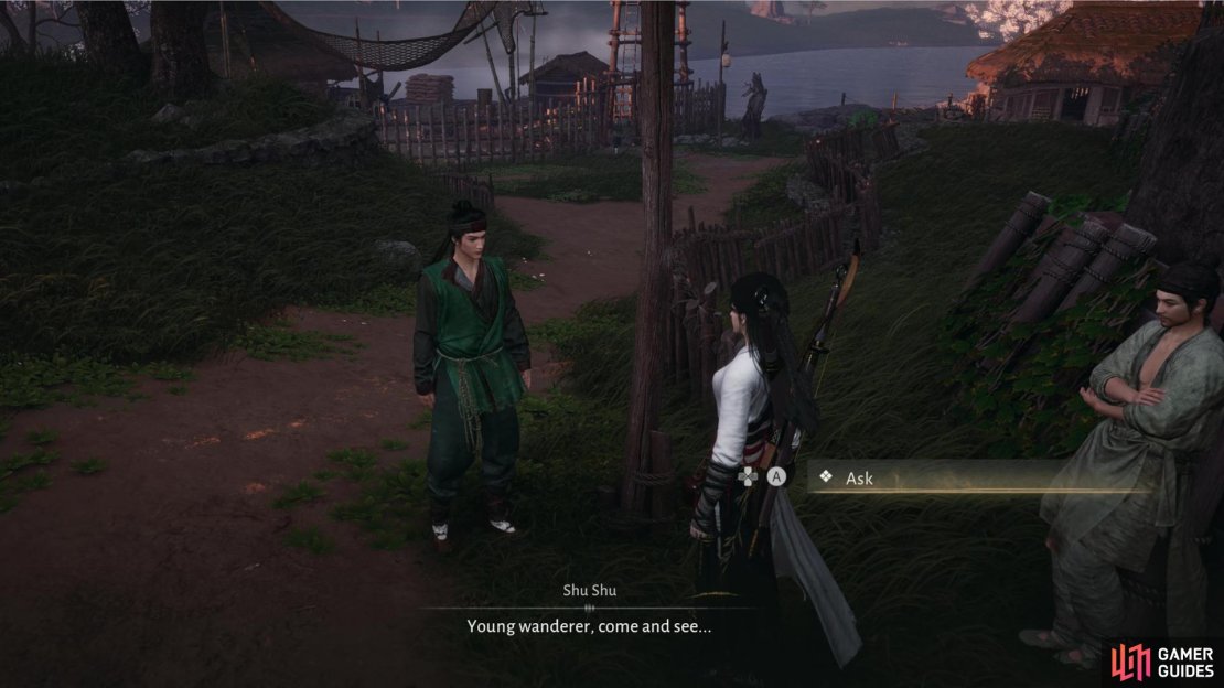 Shu SHu will heckle you to pay closer attention  while wandering the streets of Heavenly Pier. Image via Gamer Guides / NetEase.