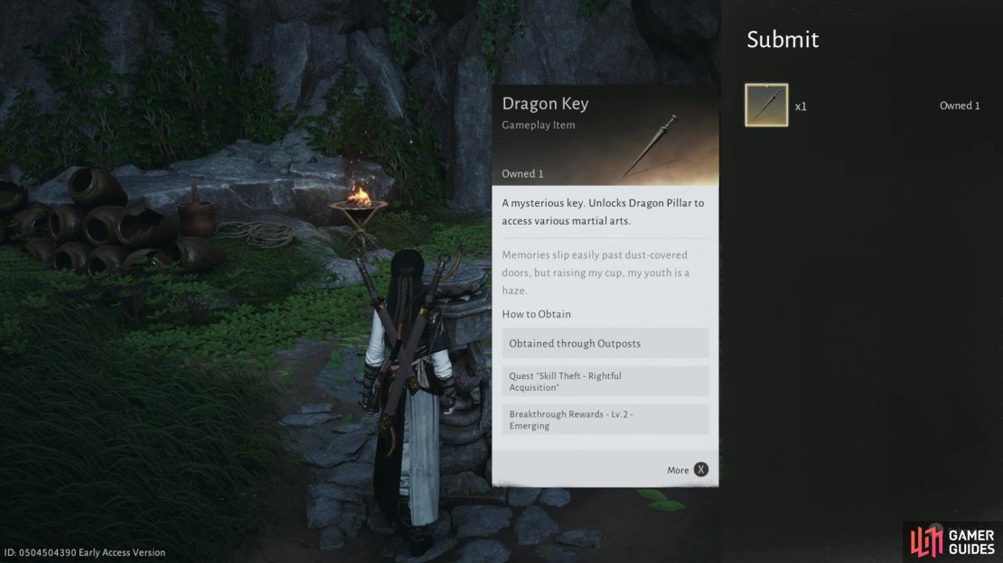 When you get the keys, you can obtain new weapon quest, which often require Dragon Keys to enter those questing locations. Image via Gamer Guides / NetEase.