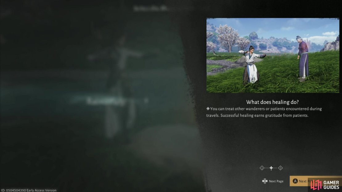 Interacting with NPCS that need Healing present a mini game, which becomes easier with the Healer Career enabled on your character. Image via Gamer Guides / NetEase.