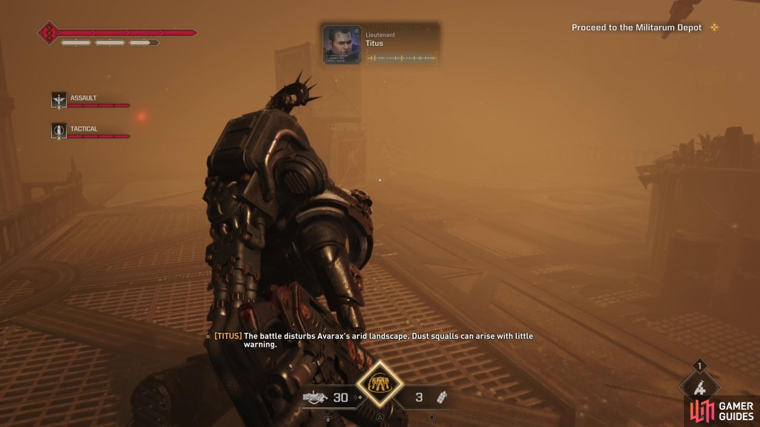 The main gimmick of the Operations mode mission &ldquo;Ballistic Engine&rdquo; are the dust storms that&rsquo;ll lower visibility when you&rsquo;re outside.