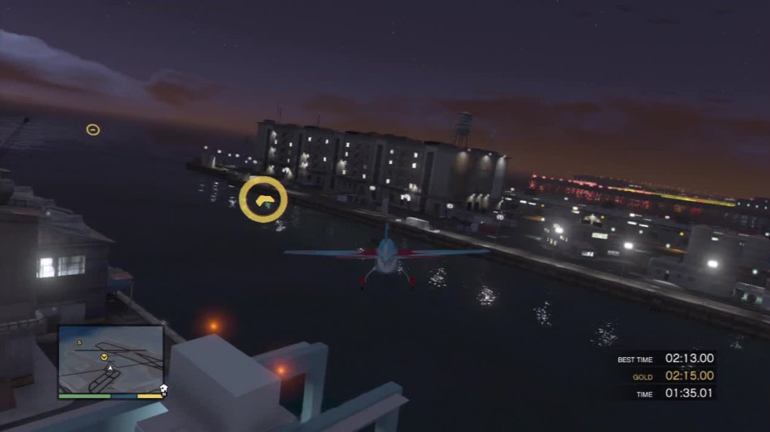 You will need a lot of rudder here or else you will have to tilt the plane a little in order to reach the final few checkpoints.
