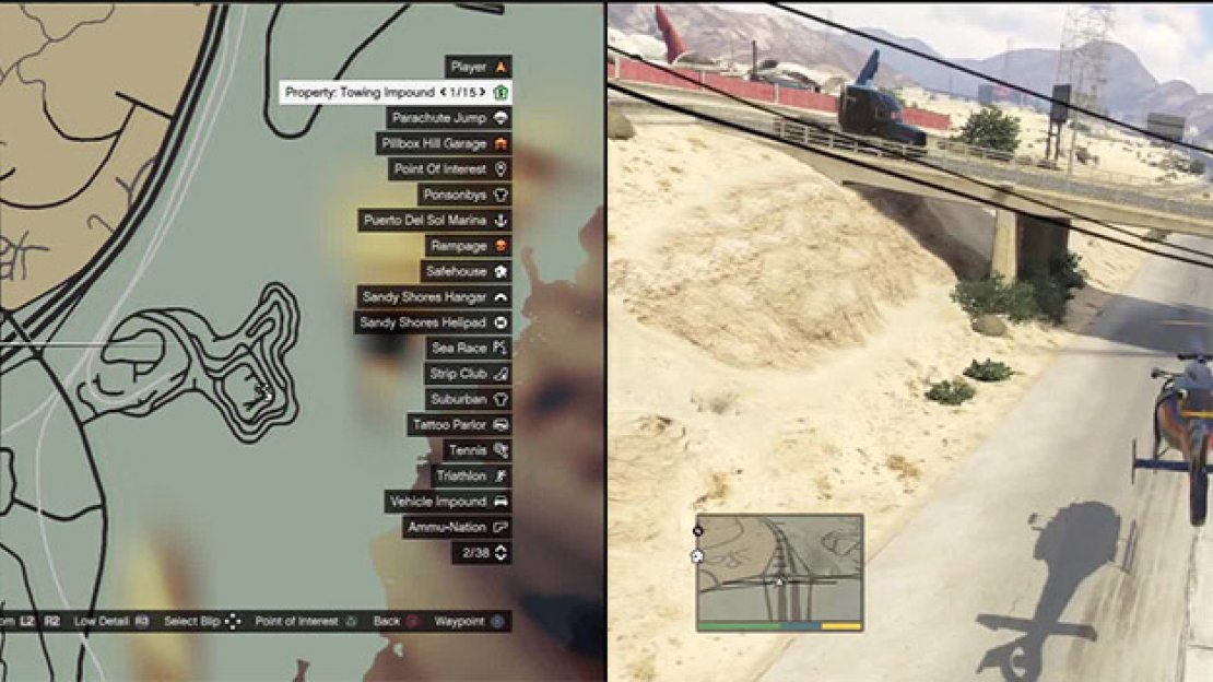 Try and avoid traffic as you fly under.