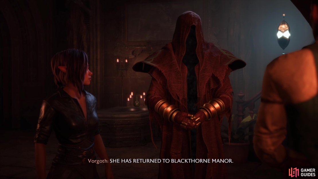 Complete the quest &ldquo;Blood of Arlathan&rdquo;, then chat with Emmrich to find out that the Mourn Watch has found a lead on Hezenkoss.