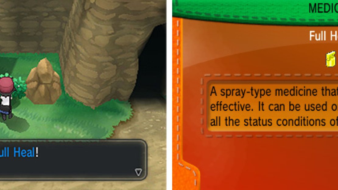 Full Heals are useful as they’ll heal a Pokémon of all status-ailments in one turn.