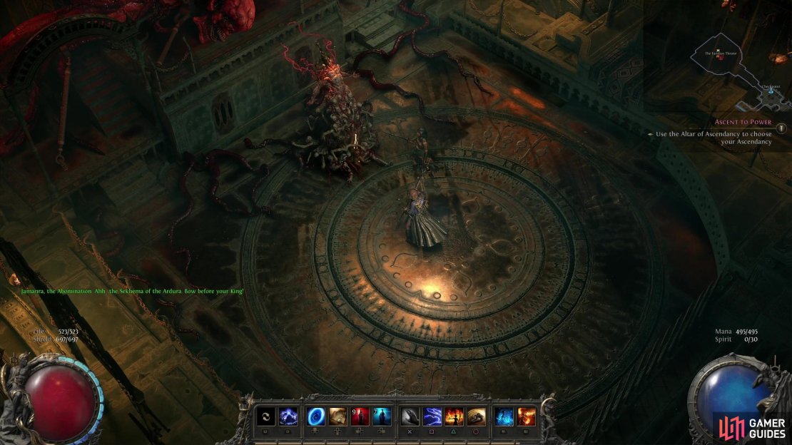 You&rsquo;ll encounter Jamanra, the Abomination at the end of the Dreadnought Vanguard area.