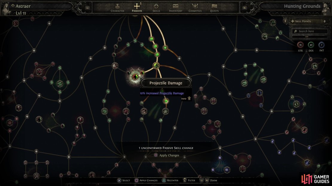 It&rsquo;s easy to make a mistake when using a skill tree of this size, thankfully, you can refund your points in exchange for some gold.
