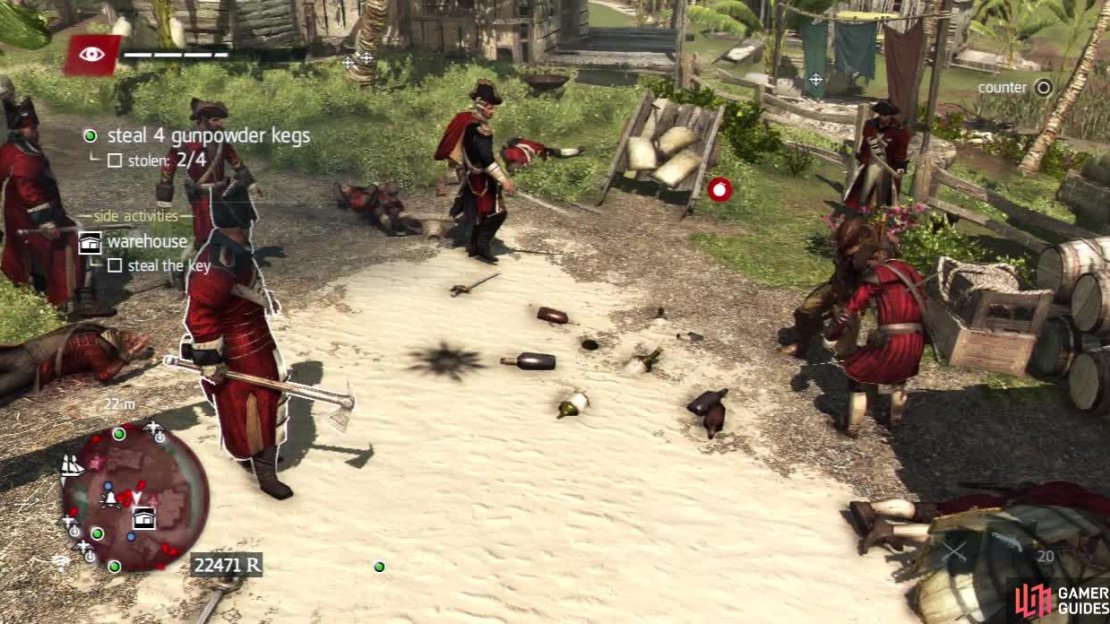 Make sure there are plenty of enemies around to ensure you get the killstreak objective. Do not get the final barrel until you have this done!
