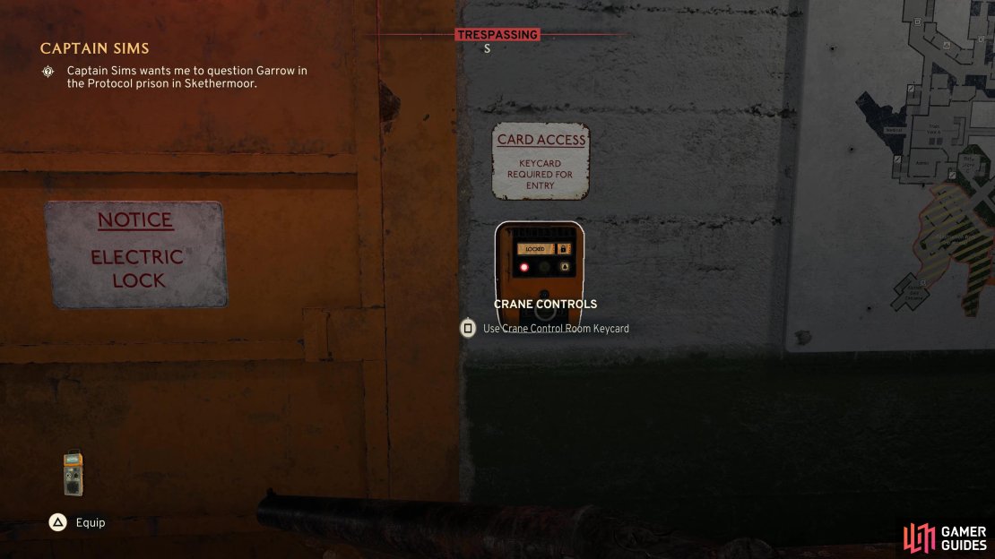 The Crane Control Key can be used to open an alternate path to Skethermoor Prison in Atomfall.