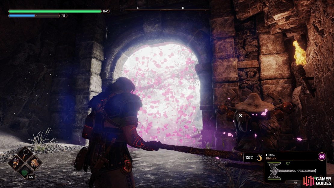 Throughout the game, you&rsquo;ll find doors like this. These doors require you to place a Bell corresponding to the same type.