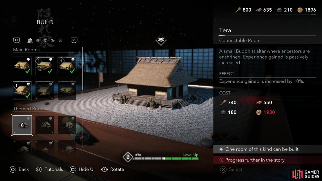 Building a Tera will increase your EXP gains by +10% for the rest of the game.