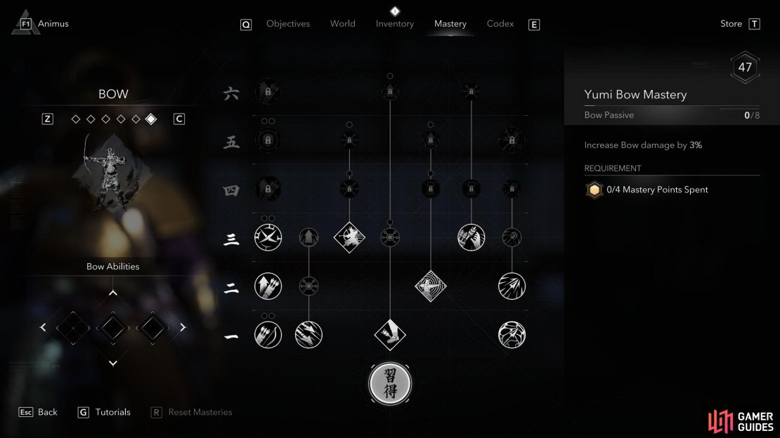The Bow gives Yasuke a stealth option, allowing you to pick off your enemy from a distance.