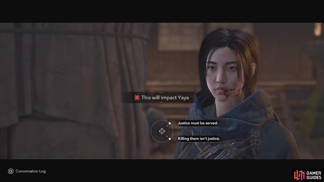 The decision at the end of the quest is important to recruit Yaya.