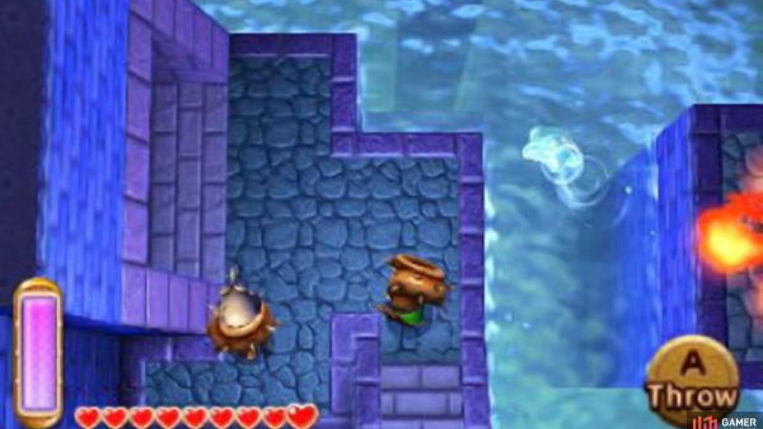 Gyorm are swordfish-like monsters that protect themselves with a tough shell. Pull off their shell with the Hookshot, then dice them when they’re exposed. Their shell can also be picked up and thrown.