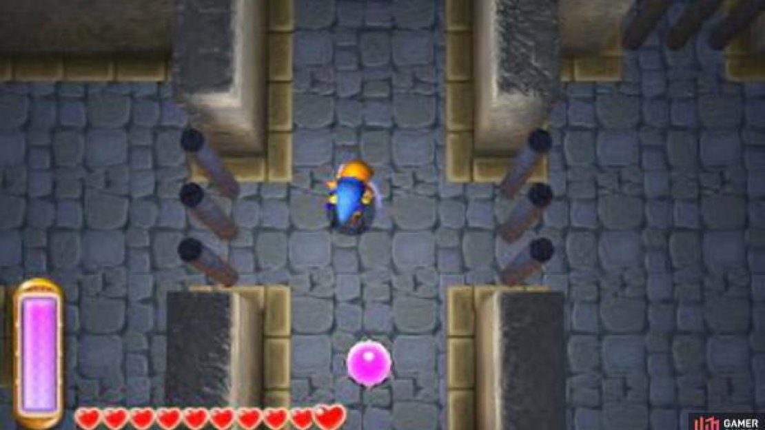 You’ll be using the merging ability a lot in this dungeon to skip past the iron bars in numerous rooms.