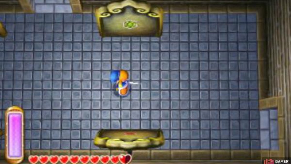 This wall panel will look very familiar when you reach the boss; so keep that in mind if you don’t want to use our guide for beating him.