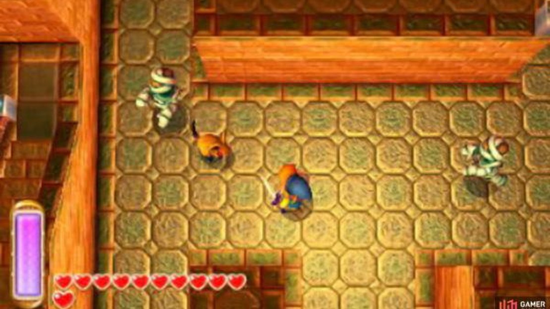 Gibdos are mummies that shuffle towards Link. Unlike other monsters, they don’t bounce back much if you hit them, so slash as quick as you can if they get close. Alternatively, set them on fire with the Fire Rod to turn them into Stalfos.