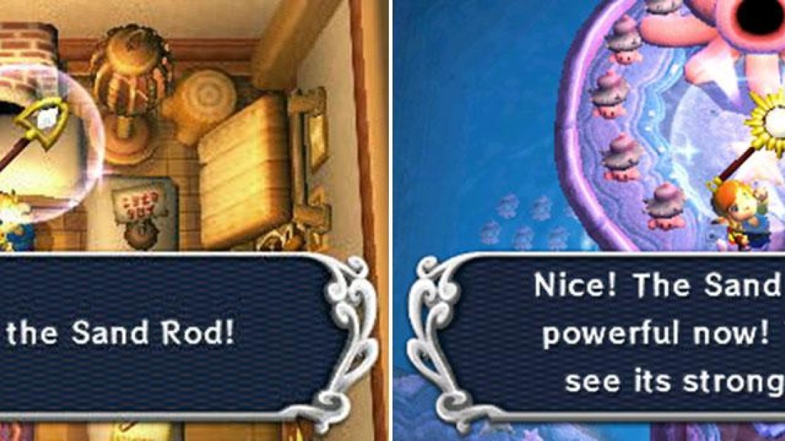 Obtained: Ravio’s Shop (after completing the Thieves’ Hideout dungeon)  Rent fee: 50 Rupees  Purchase fee: 800 Rupees  Upgrade and how: Nice Tornado Rod (Mother Maimai)