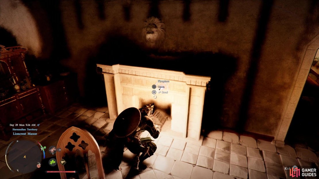 The best way to get money early on is to rob the fireplace in Lioncrest Manor for the Gold Bar hidden there!