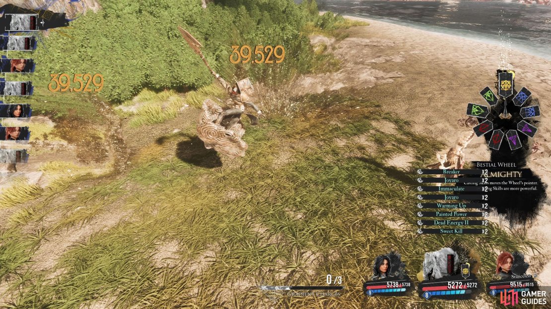 Chapelier Slash attacks all enemies 3 times, placing the Mark status on each enemy.