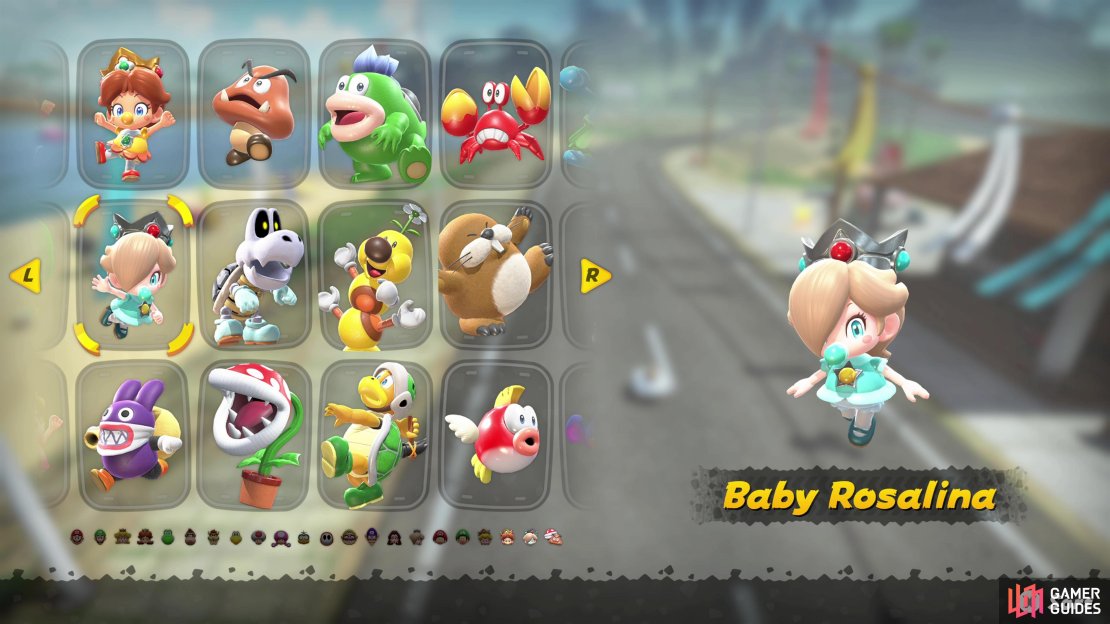 There are four costumes for Baby Rosalina to unlock in Mario Kart World.