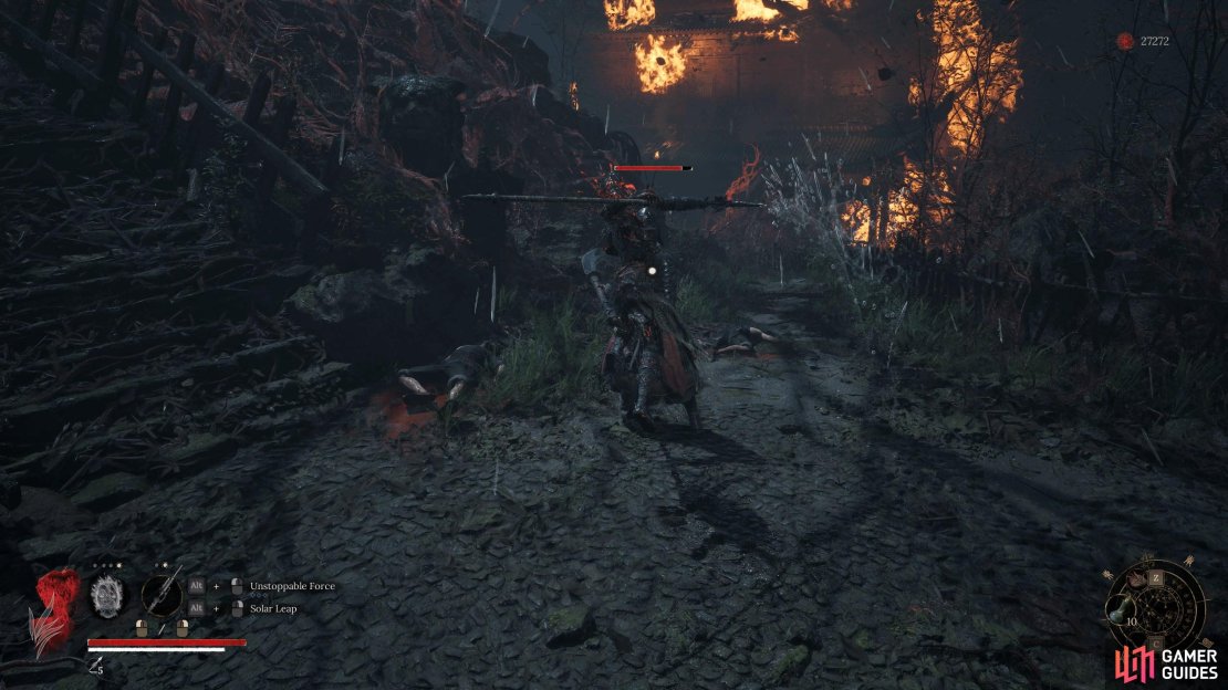 Solar Leap is a discipline skill for Spears. Using this with Skyborn Might allows you to constantly knock down enemies.