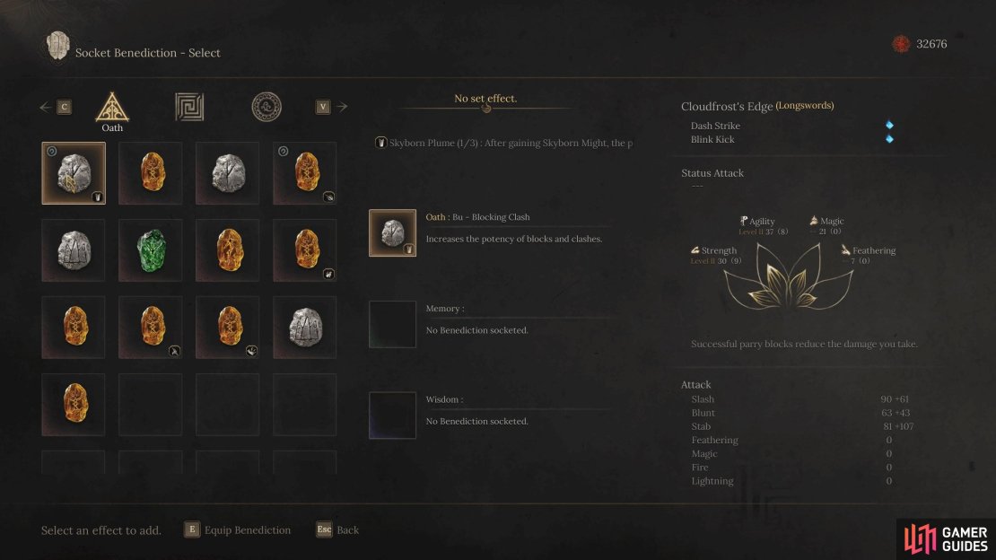 Oath Benedictions fit in the top slot of a weapon.