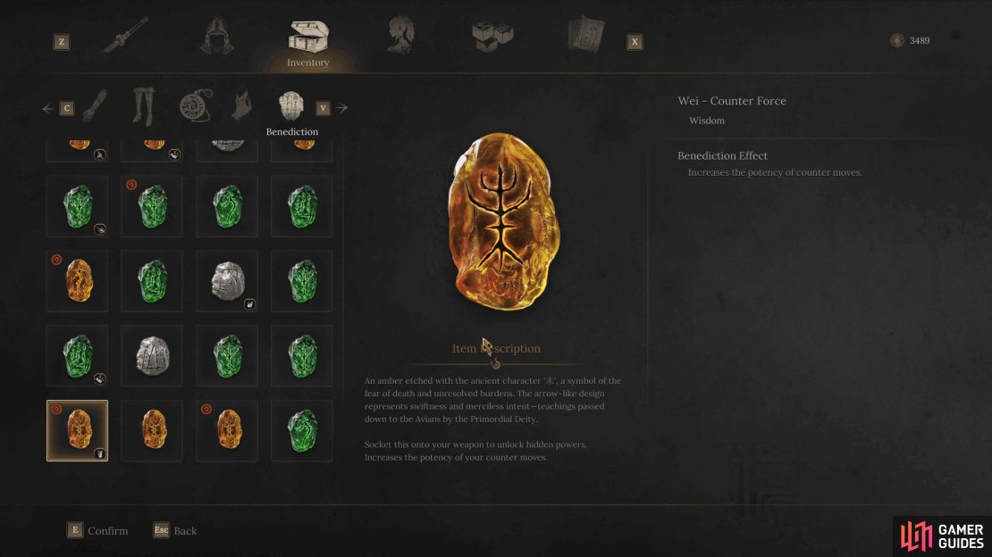 Wei - Counter Force is perfect for this build, as you will counterattack after a Parry.