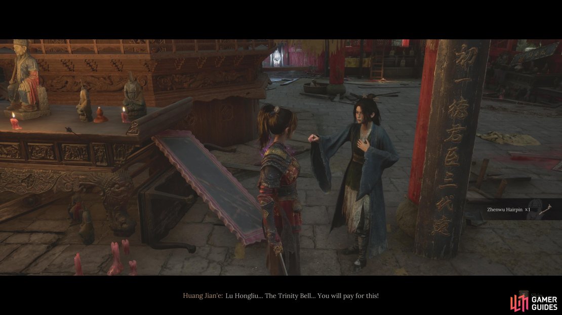 You’ll get the Zhenwu Hairpin on your first meeting with Huang Jian’e.