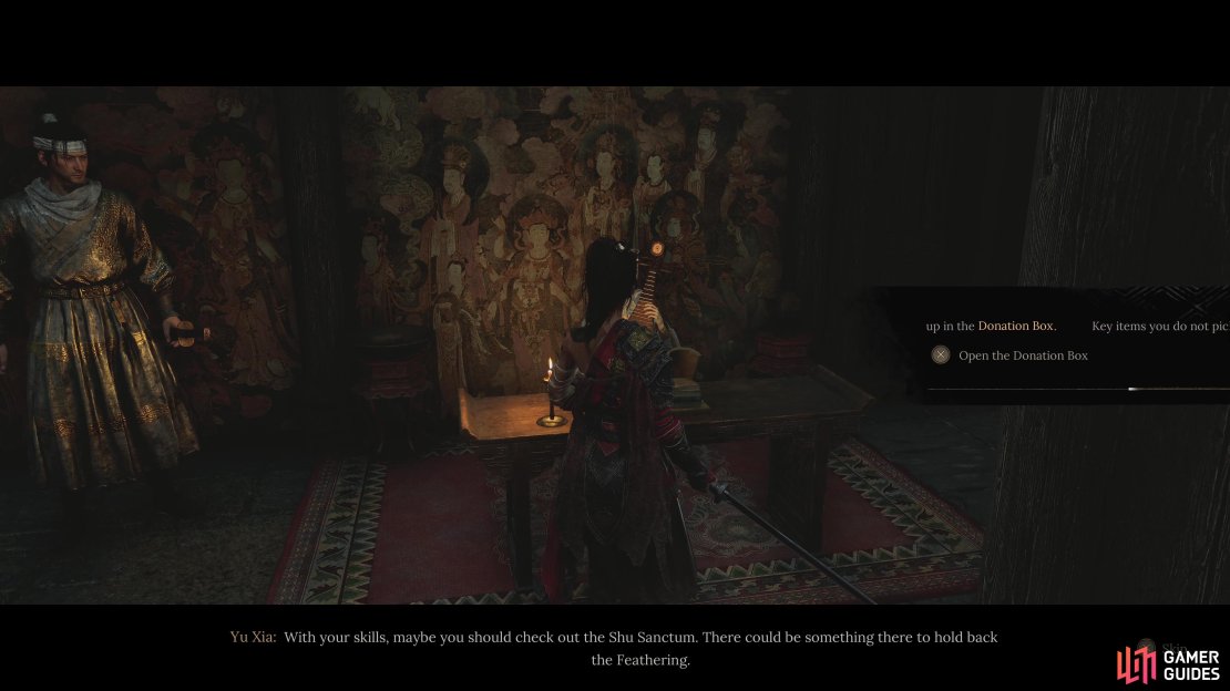 It’s hard to miss Yu Xia as you leave Reverent Temple for the first time.