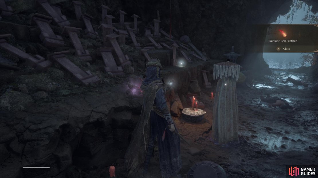 Radiant Red Feathers will start showing up from the start of Chapter 3 in Wuchang: Fallen Feathers.