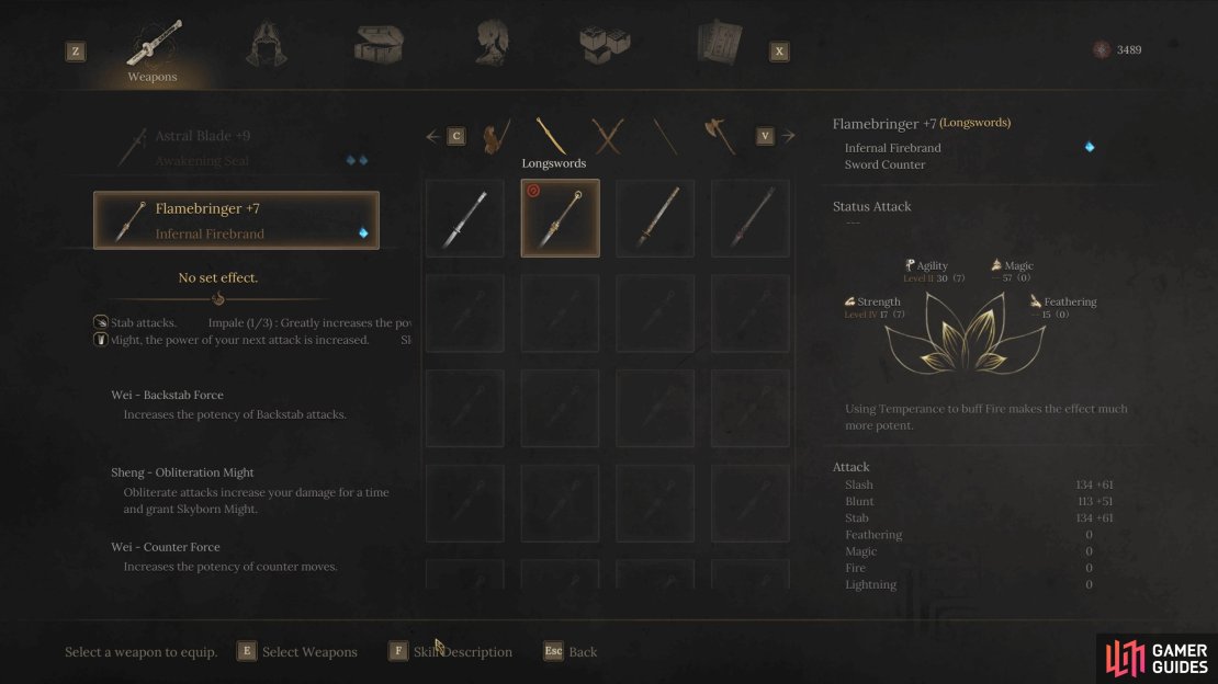 Consider using Cloudfrost&rsquo;s Edge or Flamebringer for your weapon.