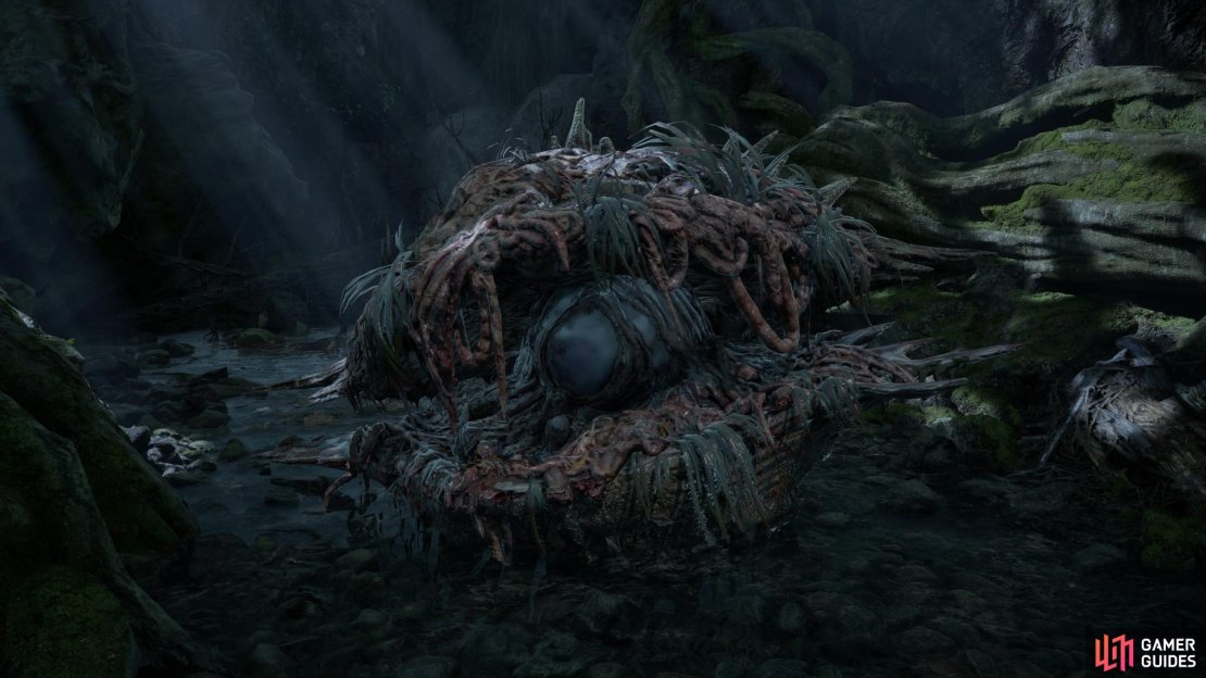The Corpse Eating Clam Route offers a lot of Red Mercury, alongside lots of Red Mercury drops from the Leech enemies. Image via Gamer Guides / 505 Games.