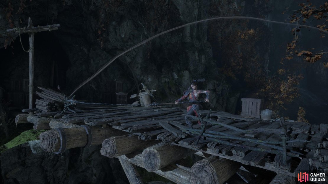 Just look at that range on the Spear. Easily the best Spear in Wuchang Fallen Feathers. Image via Gamer Guides / 505 Games.
