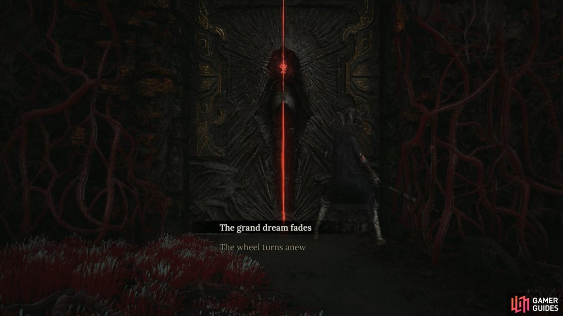 The final Riddle Door can give you some nice end game story and rewards, or potentially take you to an alternate ending. Image via Gamer Guides / 505 Games.