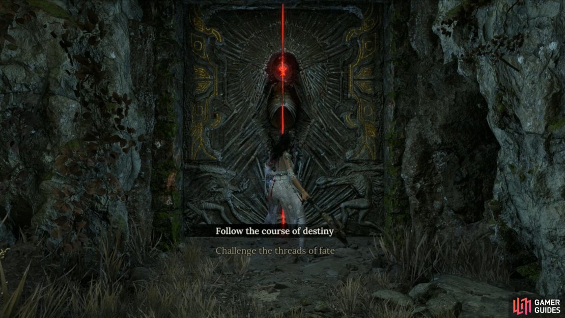 The second Riddle Door can give you a nice armor set for later, or fast track you into the heart of Chapter 2. Image via Gamer Guides / 505 Games.