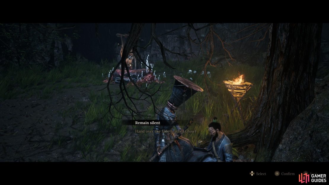 There&rsquo;s a very important ending related choice for Xuanyangzi in Chapter 4. Image via Gamer Guides / 505 Games.