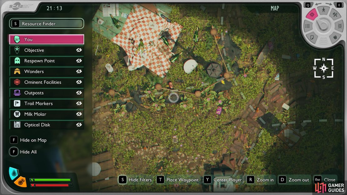 You can find the Cockroach Queen inside the Toxic Anthill. The entrance is found where the black pool is on the border between Picnic and Snack Bar. Image via Gamer Guides / Obsidian.