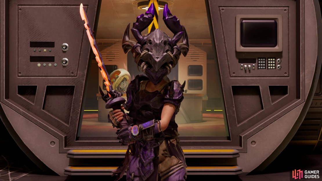 The Masked Stranger is the boss battle awaiting you atop of the statue in the Networking quest. Image via Gamer Guides / Obsidian.