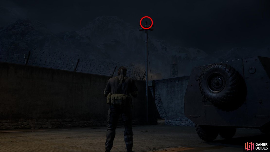 You&rsquo;ll find this GA-KO in the southern part of the Groznyj Grad 1F (Southeast) area, atop a post with sirens on it.