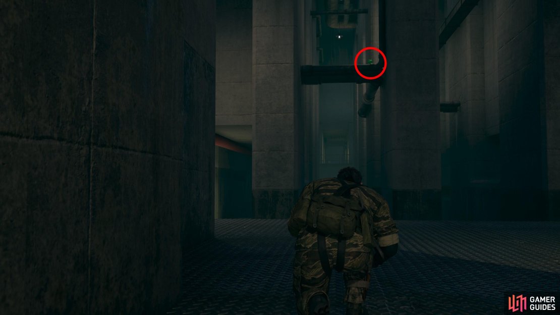 During the fight with the Fury, head to the northernmost part of the Groznyj Grad Underground Tunnel area (near a door) and look south to find this Kerotan on a pipe.
