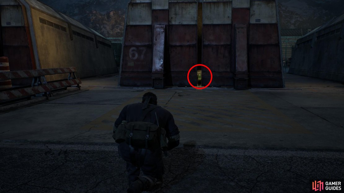 Find the mechanical bay numbered “67” on the western edge of the Groznyj Grad 1F (Southwest) area. This Kerotan can be spotted through the partially open door.