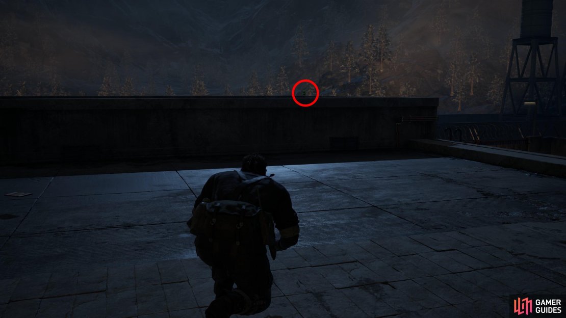 Find a building in the center-west of the Groznyj Grad 1F (Southeast) area, climb the stairs, and find this Kerotan on a higher section of roof to the southeast.