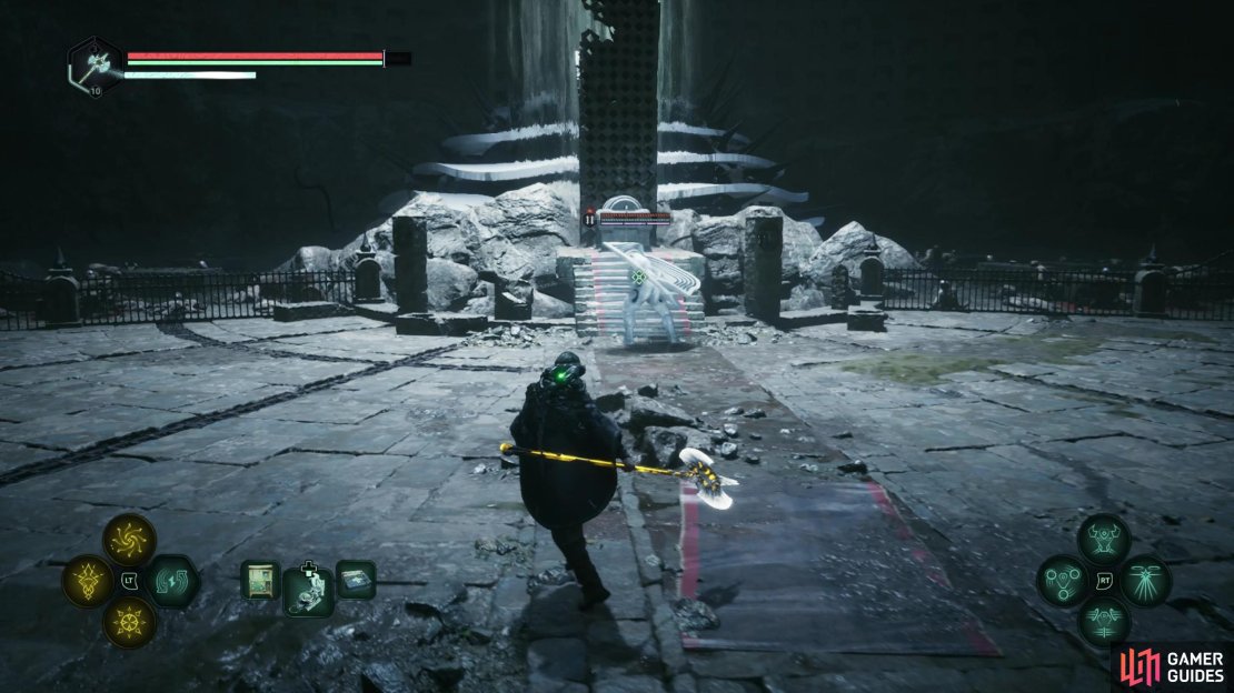 Head to the very bottom of the Lymbic Forge and defeat the boss. Open up the coffin behind it to find the book.