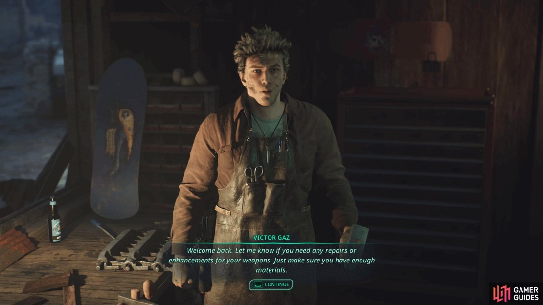 Victor can be found in the tunnels in the marsh before he’ll move to Jova.