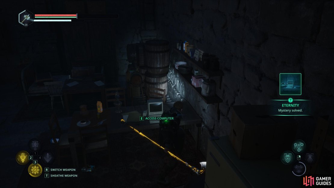 Here&rsquo;s ow to complete the Eternity Mystery in Hell is Us by getting the Watcher&rsquo;s Nest Computer Code. Image via Gamer Guides / Nacon.