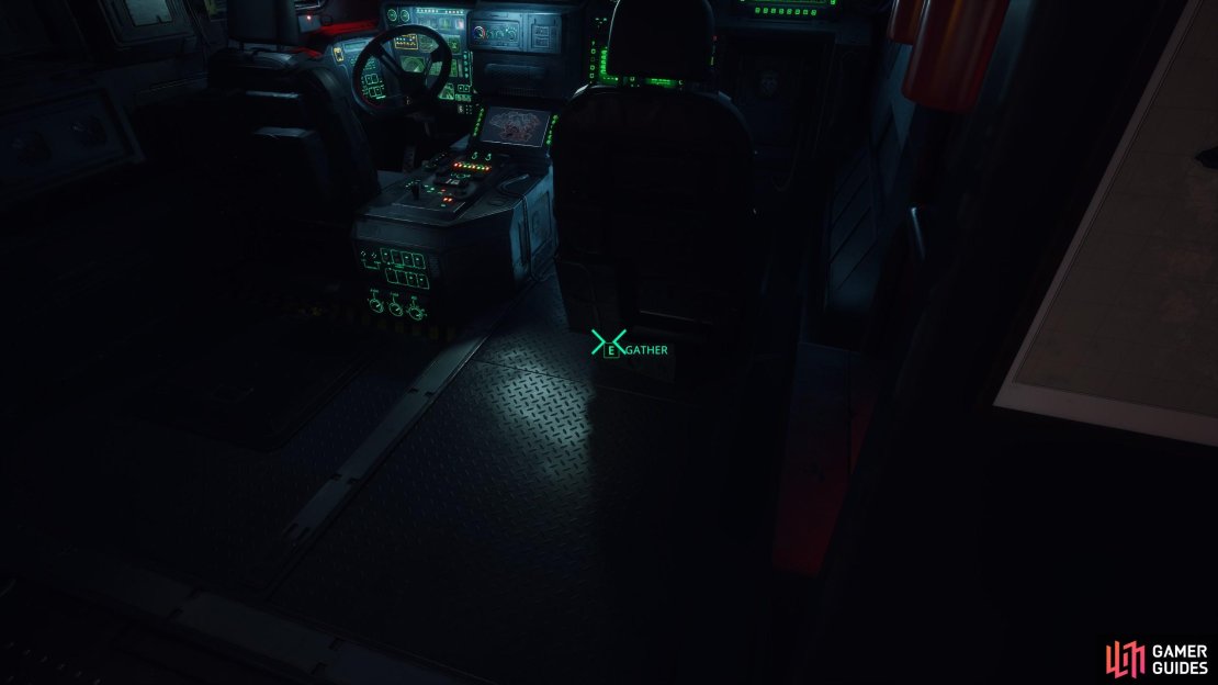 Look under the seat of the APC to get the APC Safe Code, and then head to Acasa Marshes. Image via Gamer Guides / Nacon.