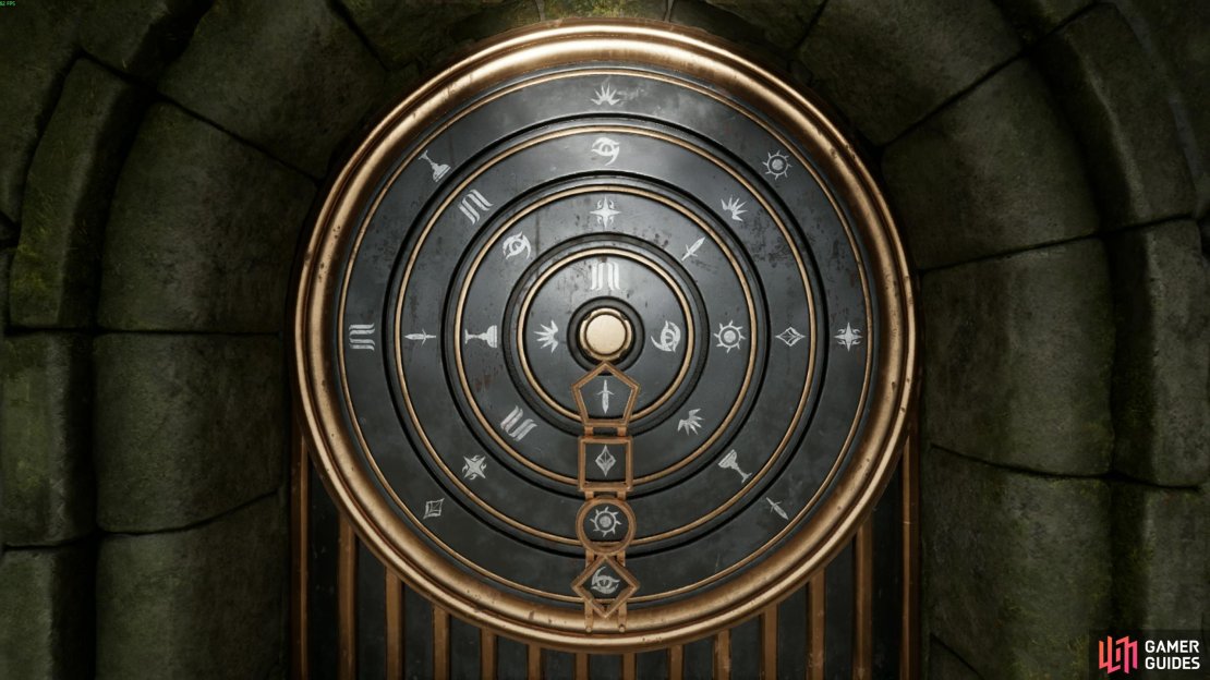 Input this code to enter the Temple of the Fallen in the Plains of Mist puzzle. Image via Gamer Guides / Nacon.